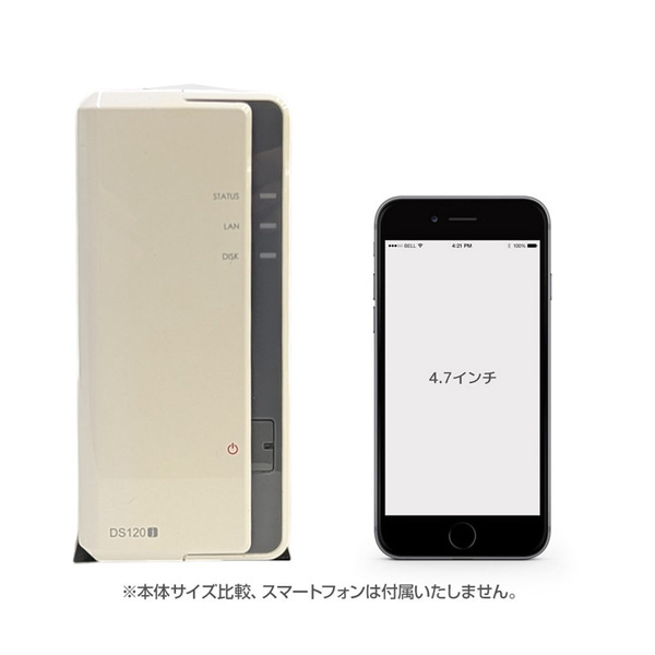 Synology DiskStation DS120j 初心者にも最適 1ベイNAS デュアルコア(Marvell Armada 3720 88F3720) メモリ512MB HDD2TB付属(2TB×1):アウトレットsub_image5