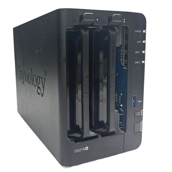 【中古】Synology DiskStation DS218+ 高性能 2ベイNAS デュアルコア(Intel Celeron J3355) メモリ2GB HDD4TB付属 フロントカバー欠品sub_image6