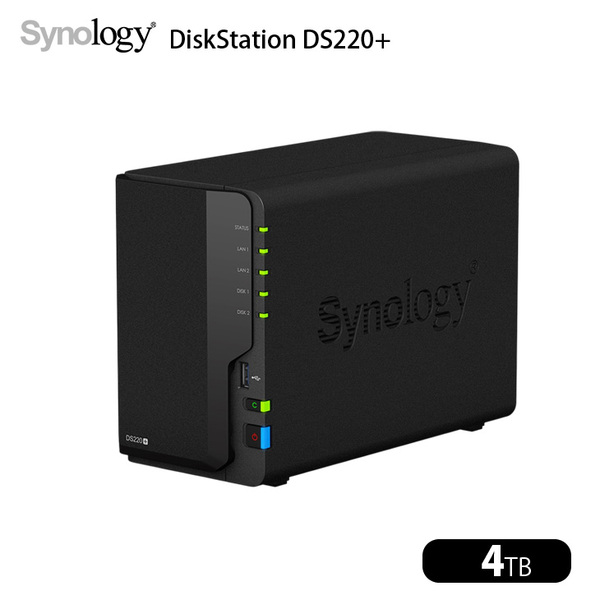 Synology DiskStation DS220+ 高性能 2ベイNAS デュアルコア(Intel Celeron J4025) メモリ2GB HDD4TB(4000GB×1)付属sub_image1