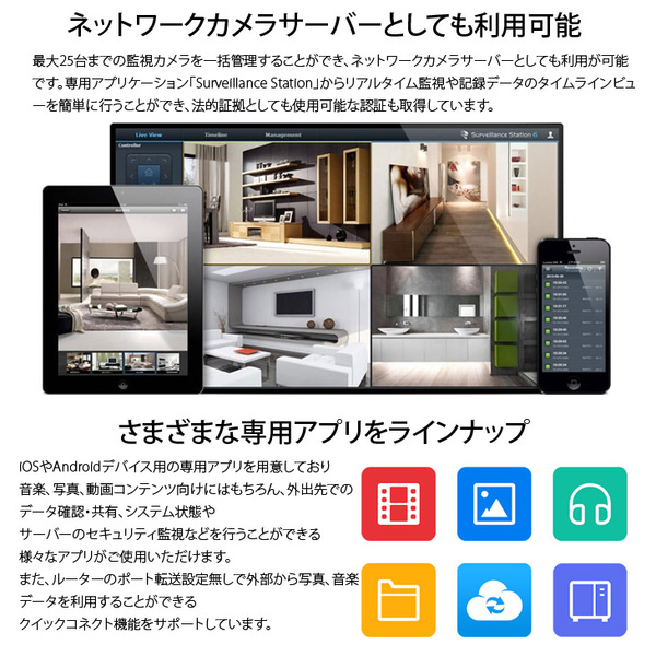 Synology DiskStation DS220+ 高性能 2ベイNAS デュアルコア(Intel Celeron J4025) メモリ2GB HDD2TB(1000GB×2)付属 フロントパネルsub_image4