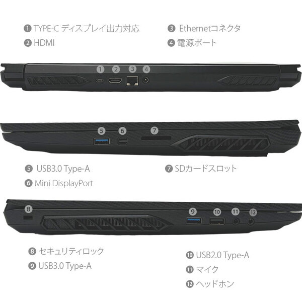 【中古パソコン】EPSON Endeavor NJ7000E 中古 ノートパソコン Office Win10 or Win11 RTX2060 フルHD [Corei7 9750H 16GB SSD1TB カメラ テンキー 無線 15.6型]:良品sub_image5