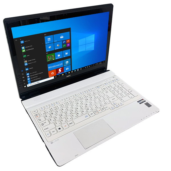 【中古パソコン】NEC LAVIE NS550/BAW 中古 ノート Office Win10 home 第5世代 タッチパネル [Core i5 5200U 8GB SSD256GB BD 無線 テンキー カメラ 15.6型 ホワイト] :良品sub_image2