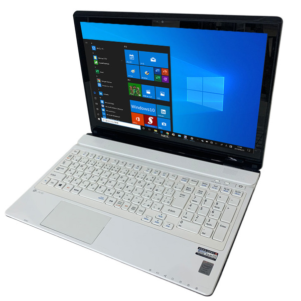 【中古パソコン】NEC LAVIE NS550/BAW 中古 ノート Office Win10 home 第5世代 タッチパネル [Core i5 5200U 8GB SSD256GB BD 無線 テンキー カメラ 15.6型 ホワイト] :良品sub_image3