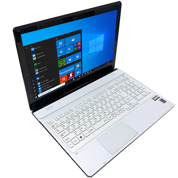 【今だけメモリ倍増中↑】NEC LAVIE NS700/BAW 中古 ノート Office Win10 home 第5世代 [Core i7 5500U 今だけ16GB 256GB BD 無線 テンキー カメラ 15.6型 ホワイト] :訳あり品(タッチパッド×)sub_image2