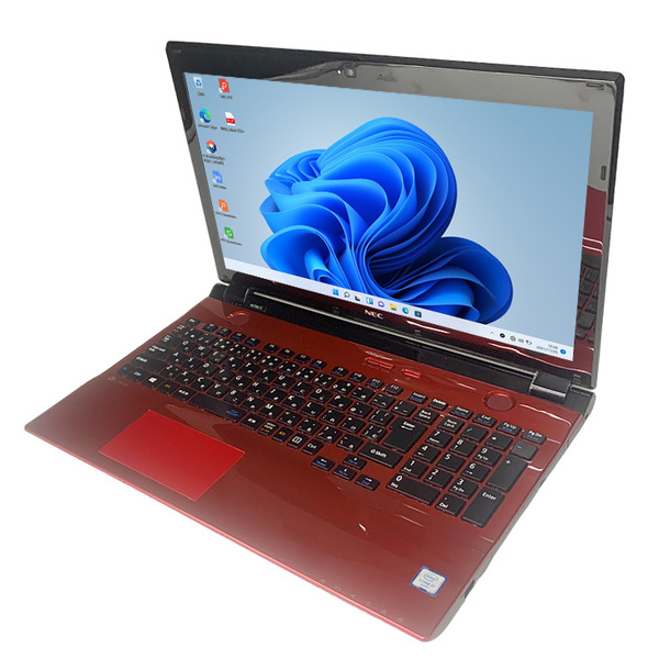 【中古パソコン】NEC LAVIE NS700/CAR 中古 ノート Office 選べる Win11 or Win10 [Core i7 6500U 8GB SSD512GB BD 無線 テンキー カメラ 15.6型 レッド] :アウトレットsub_image3