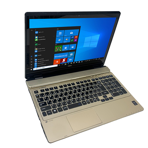 NEC LAVIE NS750/BAG 中古 ノート Office Win10 home 第5世代 タッチパネル [Core i7 5500U 8GB SSD256GB BD 無線 テンキー カメラ 15.6型 ゴールド] :良品sub_image2