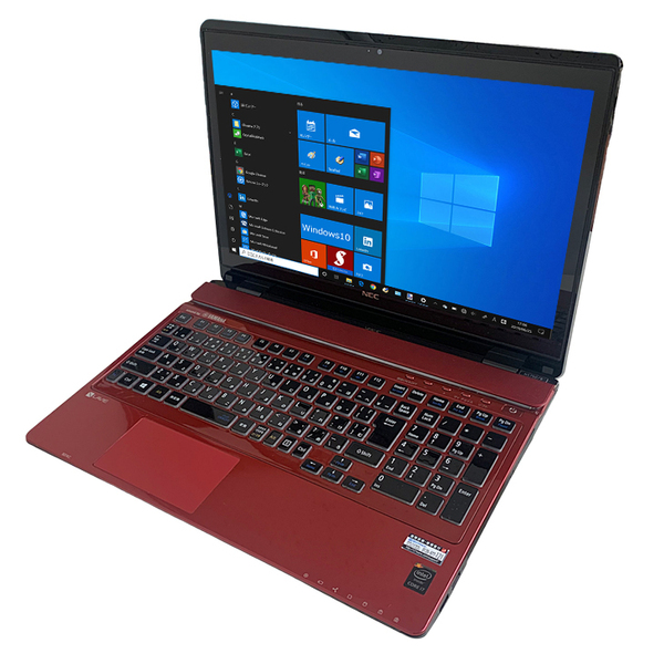 【中古パソコン】NEC LAVIE NS750/BAR 中古 ノート Office Win10 home 第5世代 タッチパネル [Core i7 5500U 8GB SSD256GB BD 無線 テンキー カメラ 15.6型 レッド] :良品sub_image3