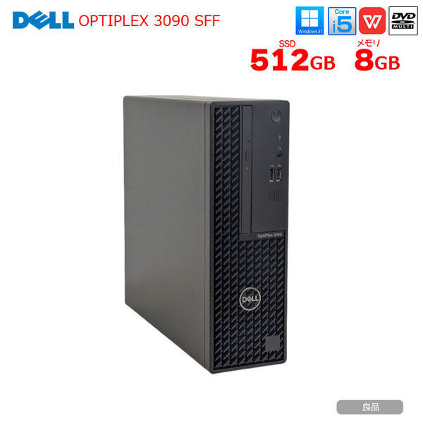 【中古パソコン】DELL OptiPlex 3090 SFF デスク Office Win11 第10世代[Core i5 10500 メモリ8GB SSD512GB]:良品sub_image1