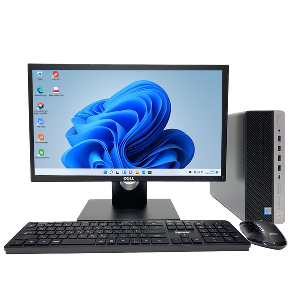  【今だけ大画面24インチ液晶】HP ProDesk 600G5 SFFすぐ使えるセット 中古 デスク Office Win10 第9世代 無線キー・マウス[CI5(9500)-3.0GHZ 16G SSD512GB 24型液晶]sub_image2