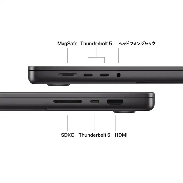 【中古パソコン】Apple MacBook Pro 16inch MX2X3J/A A3403 2024 OS [Apple M4 Pro 14コアCPU 20コアGPU 24GB 512GB 無線 BT カメラ 16.2 Space Black] :美品sub_image6