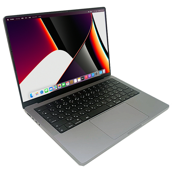 【中古パソコン】Apple MacBook Pro 14.2inch MKGP3J/A A2442 Late 2021 TouchID OS [M1 Max 10コア 64GB SSD1TB  無線 BT カメラ 14.2 Space Gray]:良品sub_image2
