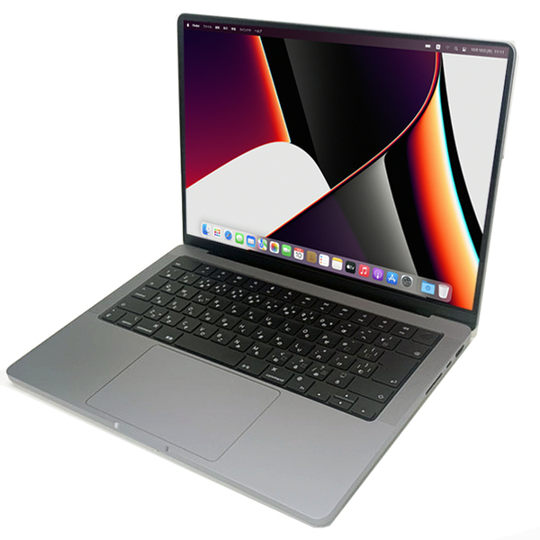 【中古パソコン】Apple MacBook Pro 14.2inch MKGP3J/A A2442 Late 2021 TouchID OS [M1 Max 10コア 64GB SSD1TB 無線 BT カメラ 14.2 Space Gray]:訳ありsub_image3