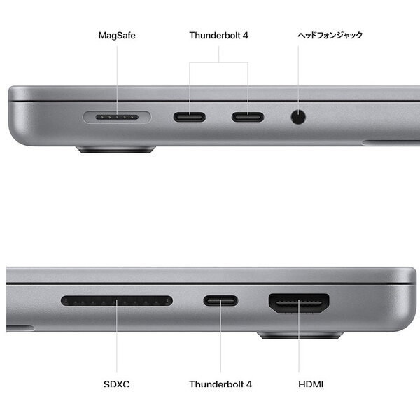 【中古パソコン】Apple MacBook Pro 16inch MNW93J/A A2780 Early 2023 19コアGPU [Apple M2 Pro 12コア メモリ16GB SSD1TB 無線 BT カメラ Space Gray 純箱 ] :アウトレットsub_image4
