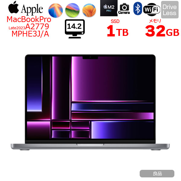 Apple MacBook Pro 14.2inch MPHE3J/A A2779 Early 2023 TouchID 選べるOS [Apple M2 Pro 10コア メモリ32GB SSD1TB 無線 BT カメラ 14.2 Space Gray] :良品sub_image1