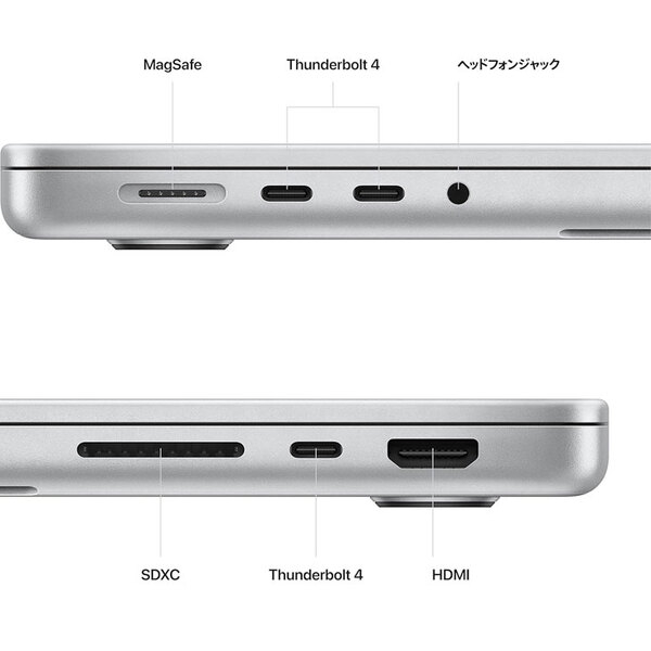 【未開封】Apple MacBook Pro 14.2inch MPHH3J/A A2779 Late 2023 TouchID  [Apple M2 Pro 10コア 16G SSD512GB 無線 BT カメラ Silver 純箱] :未開封sub_image4