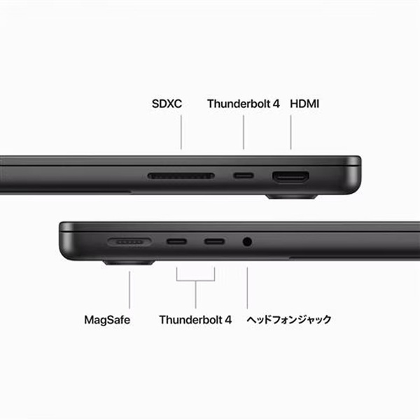 【中古パソコン】Apple MacBook Pro 14.2inch MRX43J/A A2992 2023 [Apple M3 Pro 12コアCPU 18コアGPU 18GB SSD1TB 無線 BT カメラ Space Black ] :良品sub_image5