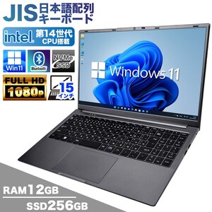 【新品】ノートパソコン PASOUL CM15J 15.6インチワイド Win11 第14世代 Intel TwinLake N150 SSD256GB メモリ12GB Type-C カメラ フルHD