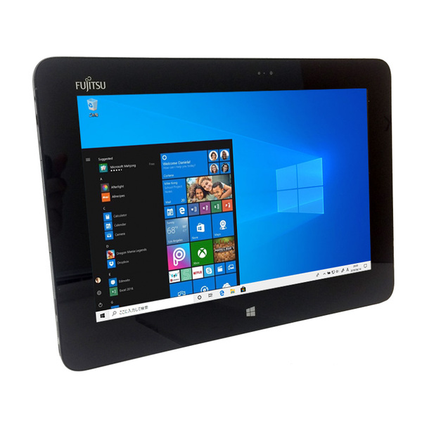 【中古パソコン】富士通 ARROWS Tab Q555/K32 中古 タブレット Win10 [Atom Z3745 メモリ4GB eMMC64GB 無線 カメラ 10.1型] :訳あり(ひび割れ)sub_image2