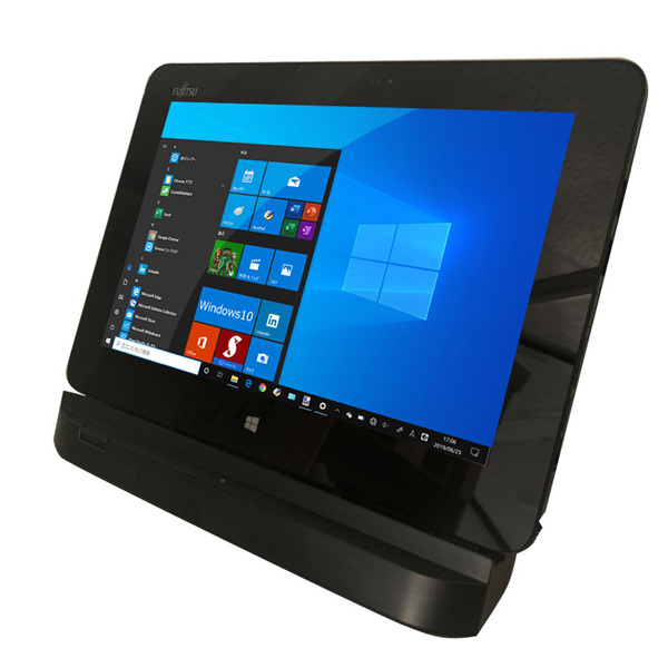 【中古パソコン】富士通 ARROWS Tab Q555/K64 中古 タブレット Win10 [Atom Z3795 1.59GHz メモリ4G eMMC64GB 無線 BT カメラ 10.1型 クレードル　スタイラス付] :アウトレットsub_image1