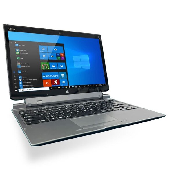 富士通 ARROWS Tab Q775/K 中古 タブレット Win10 防水 ドックキー[Core i5 5300U 4GB 256GB 無線 カメラ 13.3型] :訳あり(タッチ×バッテリ×)sub_image3