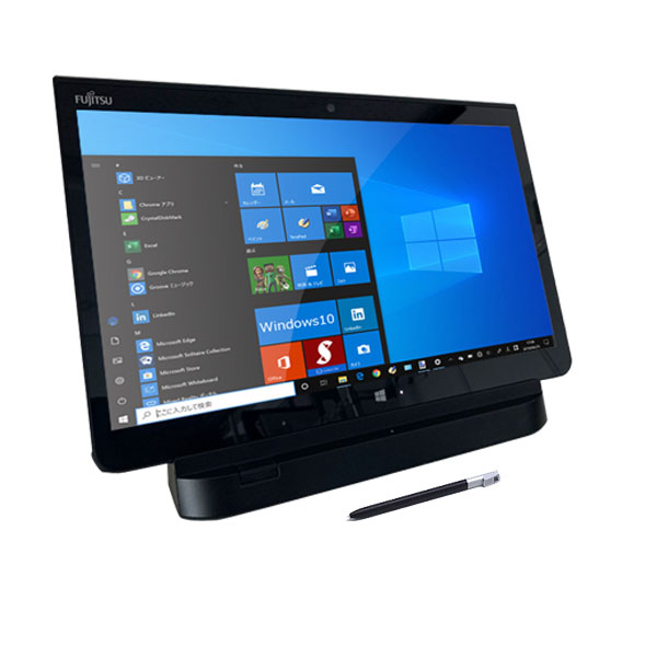 富士通 ARROWS Tab Q775/K 中古 防水 タブレット Win10 フルHD [Corei5 5300U 2.3GHz 4GB SSD128GB クレードル  BT カメラ 13.3型 ] :訳あり品 ペン付sub_image2