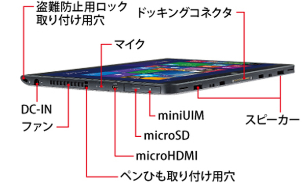富士通 ARROWS Tab Q775/K 中古 防水 タブレット Win10 フルHD [Corei5 5300U 2.3GHz 4GB SSD128GB クレードル  BT カメラ 13.3型 ] :訳あり品 ペン付sub_image4