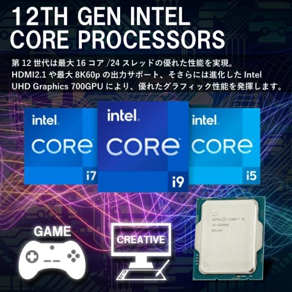 ゲーミングPC デスクトップ COMBAT ZONE S7 GeForce GTX1650 第12世代 Intel Corei3 12100F Win11 SSD500GB メモリ16GBsub_image14