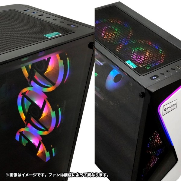 ゲーミングPC デスクトップ COMBAT ZONE S7 GeForce RTX5060Ti AMD Ryzen7 9800X3D Win11 SSD500GB メモリ16GBsub_image3