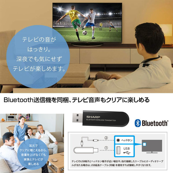 SHARP  AQUOS サウンドパートナー　AN-SS1　ウェアラブル ネックスピーカー　FastStream TV Bluetooth送信機　わずか88g　ハンズフリー通話　テレワークにもsub_image4