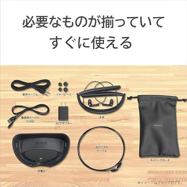 【レンタル】1泊2日～ソニー(SONY) 首かけ集音器/テレビ用スピーカー SMR-10 : 最大24時間駆動 オートシーンセレクト/マイボイスキャンセリング搭載 ホワイトsub_image4