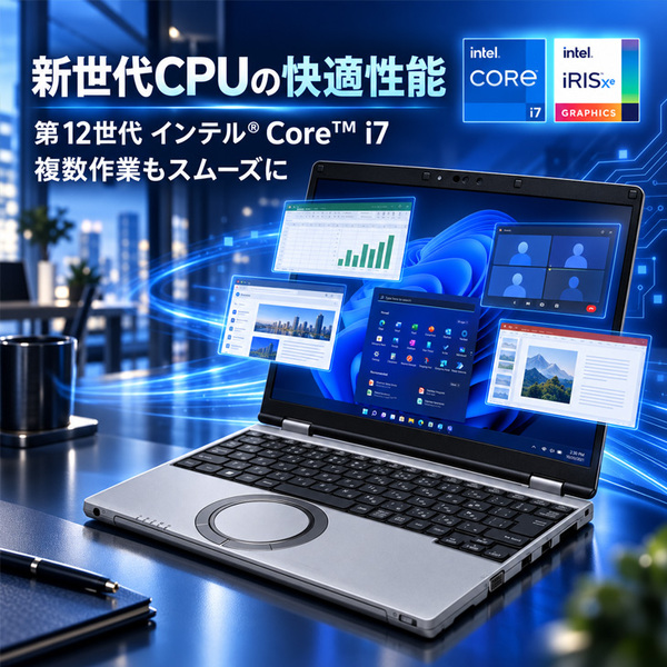 【次世代レッツ良品入荷!】Panasonic Let’s note CF-SR3T12 中古 レッツノート Office Win11 第12世代[Core i7 1270P 16GB 512GB 無線 12.4型]:良品sub_image3