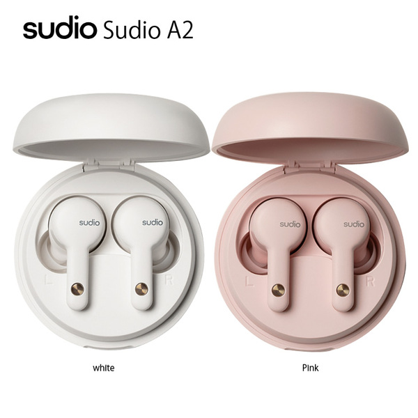 【新品未使用】Sudio A2 完全ワイヤレス イヤホン アクティブ・ノイズ・キャンセリング 防水 Bluetooth　純箱 ホワイト・ピンク　sub_image1