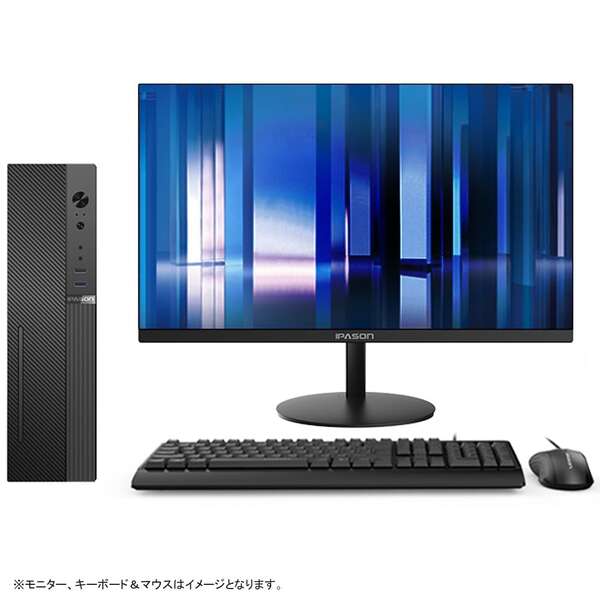 【セール商品】2025サマーセット PASOUL S2 ブラック デスクトップ  IPASON24インチ/ キー&マウス /  第12世代  Corei3  Win11 SSD256GB 8GB  IPASON G-SLIMsub_image4