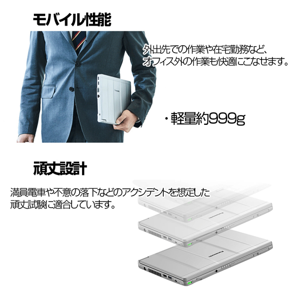 Panasonic CF-SV8 レッツ 中古ノート SIM LTE対応法人モデル Office 選べるOS [Core i5 8265U 8GB 512GB マルチ 無線 カメラ 12.1型]:良品sub_image3