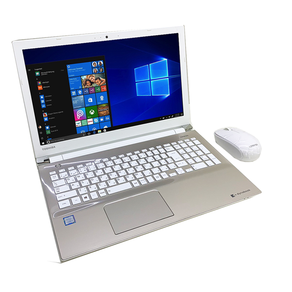 東芝 DynaBook T45/EGSB 中古ノートパソコン Office Win10 第七世代 フルHD テンキー カメラ [core i3 7100U 2.4GHz 4G HDD1TB 15.6型 ゴールド] :美品訳ありsub_image1