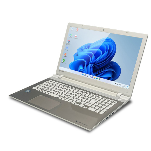 【中古パソコン】東芝 DynaBook T75/UG サテンゴールド PT75UGP-BWA 中古ノート Win11 or Win10 第6世代 テンキー [core i7 6500U 8GB SSD512GB ブルーレイ 15.6型 BT]:良品sub_image2