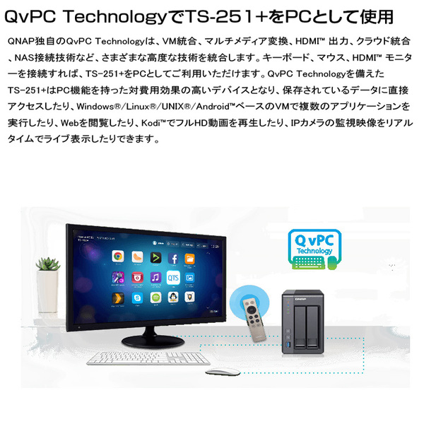 【中古NAS】QNAP TS-251+ Quad-core Intel Celeron J1900 3TB×2sub_image6