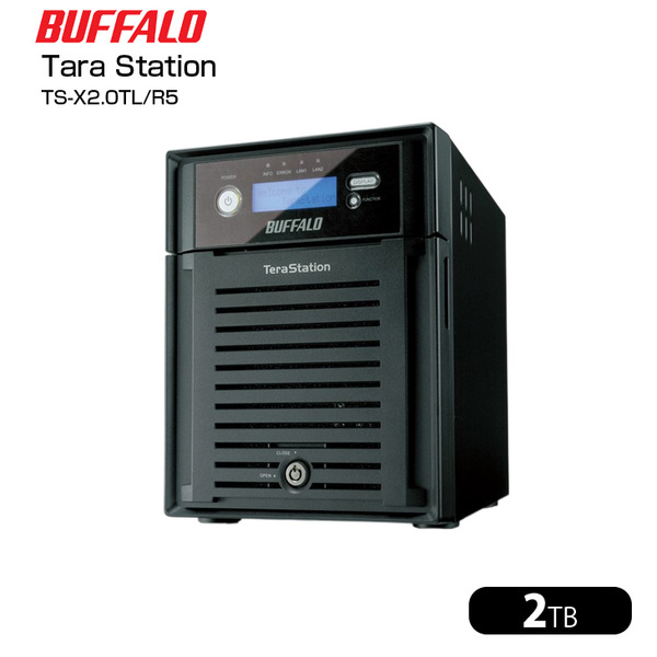 【中古】BUFFALO TeraStation TS-X2.0TL/R5 TS-XL/R5シリーズ 4-Drive NAS with HDD  NAS HDD2TB(500GB×4)sub_image1