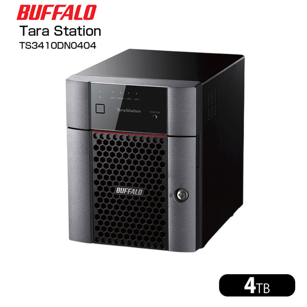 【中古】BUFFALO TeraStation TS3410DN0404 TS3410DNシリーズ 4-Drive NAS with HDD  NAS HDD4TB(1TB×4)sub_image1