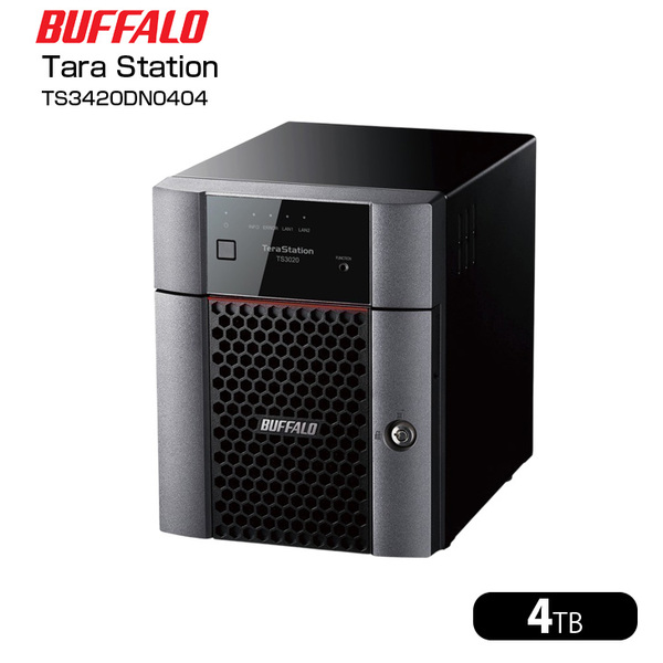 【中古】BUFFALO TeraStation TS3420DN0404 TS3420DNシリーズ 4-Drive NAS with HDD  NAS HDD4TB(1TB×4)sub_image1