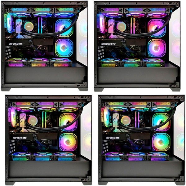 ゲーミングPC  GP-V3 ブラック ピラーレス GeForce RTX5060Ti 第13世代 Intel Corei5 13400F Win11 SSD500GB メモリ16GB CPU水冷ファン eスポーツ PASOUL 極sub_image1