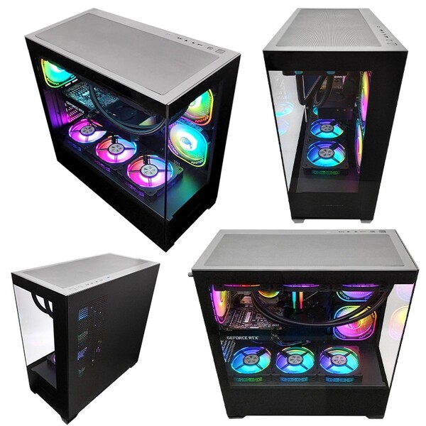 ゲーミングPC デスクトップパソコン GP-V3 ブラック ピラーレス GeForce RTX5070Ti Intel Corei5 13400F Win11 NVMe M.2 SSD500GB メモリ16GB CPU水冷ファンsub_image4