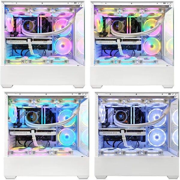 ゲーミングPC デスクトップ GP-V3 ホワイト ピラーレス GeForce RTX5060Ti AMD Ryzen7 5700X Win11  SSD500GB メモリ16GB CPU水冷ファン eスポーツ PASOUL 極sub_image1