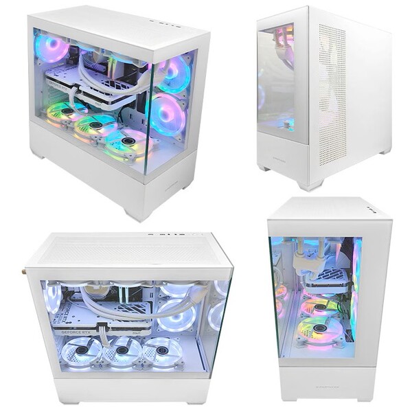 ゲーミングPC デスクトップ GP-V3 ホワイト ピラーレス GeForce RTX5060Ti AMD Ryzen7 5700X Win11  SSD500GB メモリ16GB CPU水冷ファン eスポーツ PASOUL 極sub_image3