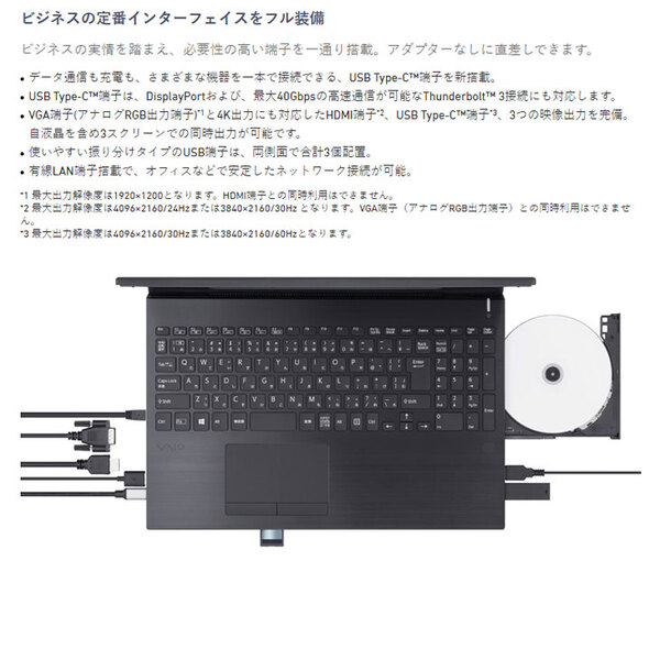 【中古パソコン】SONY VAIO ProPH VJPH21C11N ノートOffice Win11 第8世代 フルHD [Core i7 8750H メモリ16GB SSD512GB テンキー カメラ 15.6型]:良品sub_image6