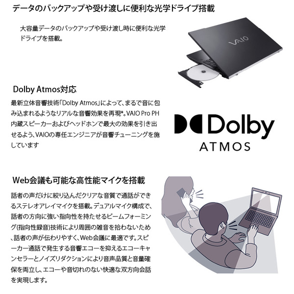 SONY VAIO Pro PH VJPH22C11N 中古 ノートOffice Win11第9世代[Core i5 9300H メモリ16GB SSD512GB　無線　カメラ　マルチ　Bluetooth　15.6型」:アウトレットsub_image5