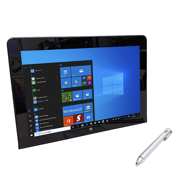 【中古パソコン】NEC VersaPro VK16X/T1-R 中古 タブレット  Win10 [ATOM Z8750 1.6GHz 4GB SSD64GB 無線 BT カメラ ペン付 10.1型] :中古sub_image1