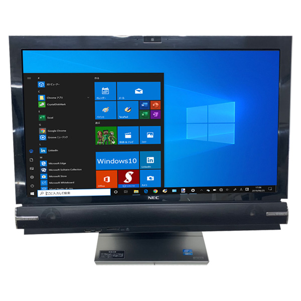 【中古パソコン】NEC VALUSTAR  VW770/HS6B 中古 23インチ大画面 一体型デスクトップ Wind10 [corei7 2670QM  2.2GHz メモリ8G SSD512GB DVDマルチ カメラ 無線キー・マウス]sub_image2