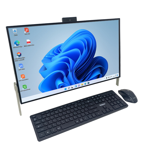 富士通 ESPRIMO WF1/B1 中古 一体型 地デジ Office Win11home キーマウス[Core i7 7700HQ 16GB SSD256GB HDD3TB Blu-ray 無線　BT カメラ 23.8型 純箱 黒]:良品sub_image2