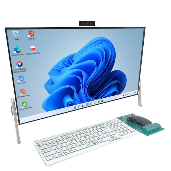 【中古パソコン】富士通 ESPRIMO WF1/D1 中古 一体型 地デジ Office Win11home キーマウス[Core i7 8750H 16GB 512GB HDD3TB マルチ 無線　BT カメラ 23.8型 純箱　白]:良品sub_image2